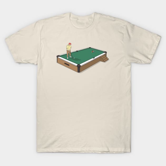 Golf Pooltable T-Shirt by doodldo